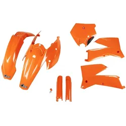 Ufo Plast, Motorrad Zubehör, UFO Plastik Komplettset Orange KTM SX-F 250