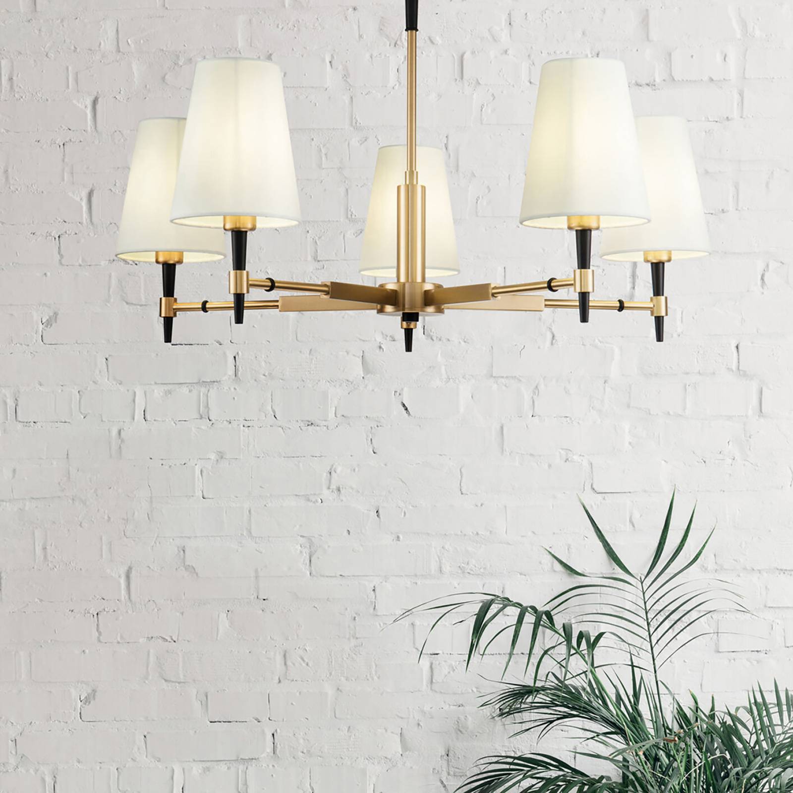Maytoni Kronleuchter Zaragoza, dimmbar, messing / gold, für Wohn- / Esszimmer, Metall, Modern