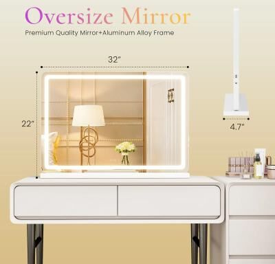 Uplift Treasures LED Vanity Mirror With Dimmable Lights 22l X 32w