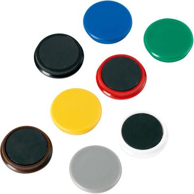 ALCO Haftmagnet Metall Kunststoff 40mm TG 800 g sortiert VE=20x10 Stück
