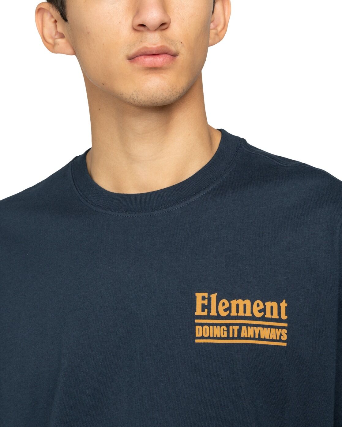 T-Shirt ELEMENT "Anyways", Herren, Gr. XS, blau (eclipse navy), Obermaterial: 100% Baumwolle., Shirts T-Shirt eclipse navy XS