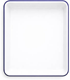 Falcon Enamel 31cm White With Cobalt Blue Baking Tray