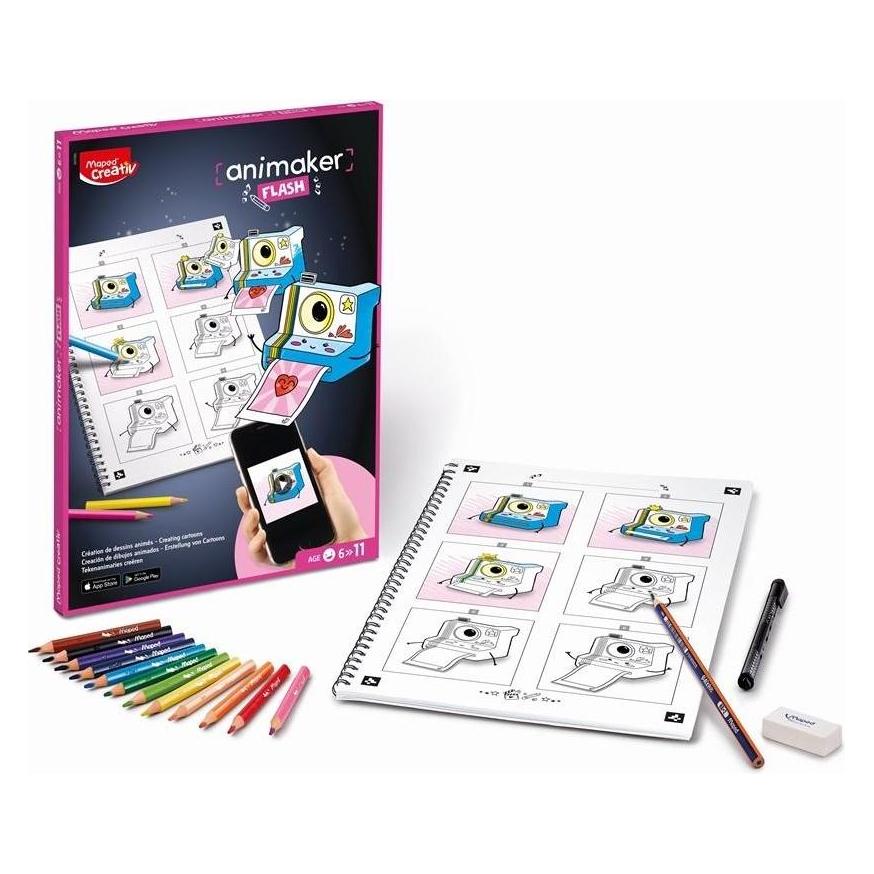 Maped Creativ Comic-Gestalter poetic Malset farbsortiert, 1 St. (907065)
