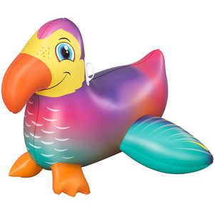 Bestway Schwimmtier 41504, aus PVC, Dandy Dodo, mit Haltegriffen, bis 45 kg, bunt, 141 x 113 cm