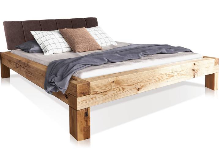 LIAS 4-Fuß-Balkenbett mit Polsterkopfteil, Material