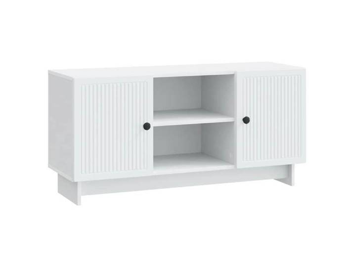 Meuble TV 102 x 34 5 x 50 cm Blanc Bois d'ingénierie poids:21.71 kg 14056