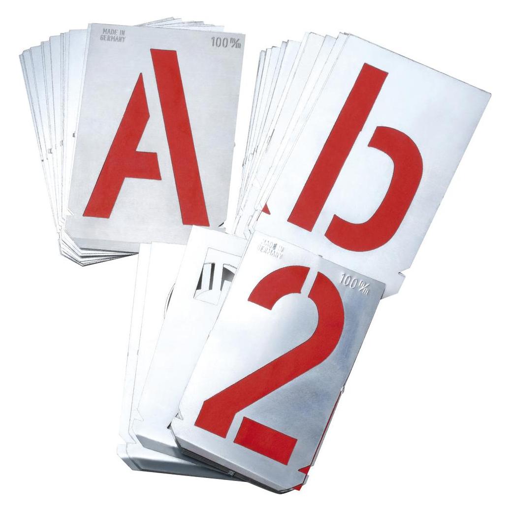 Dönges Signierschablonensatz, A-Z, 27 tlg., Schriftgrösse 80 mm (24501468)