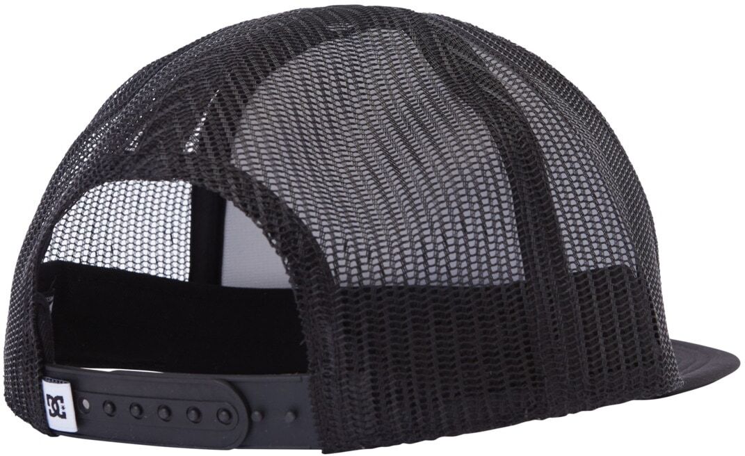 Trucker Cap DC SHOES "Gas Station", Jungen, schwarz-weiß (weiß, schwarz), Kunstfaser, Caps Trucker Cap