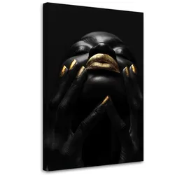 LEINWANDBILD Afrikanische Frau Porträt 60x90cm