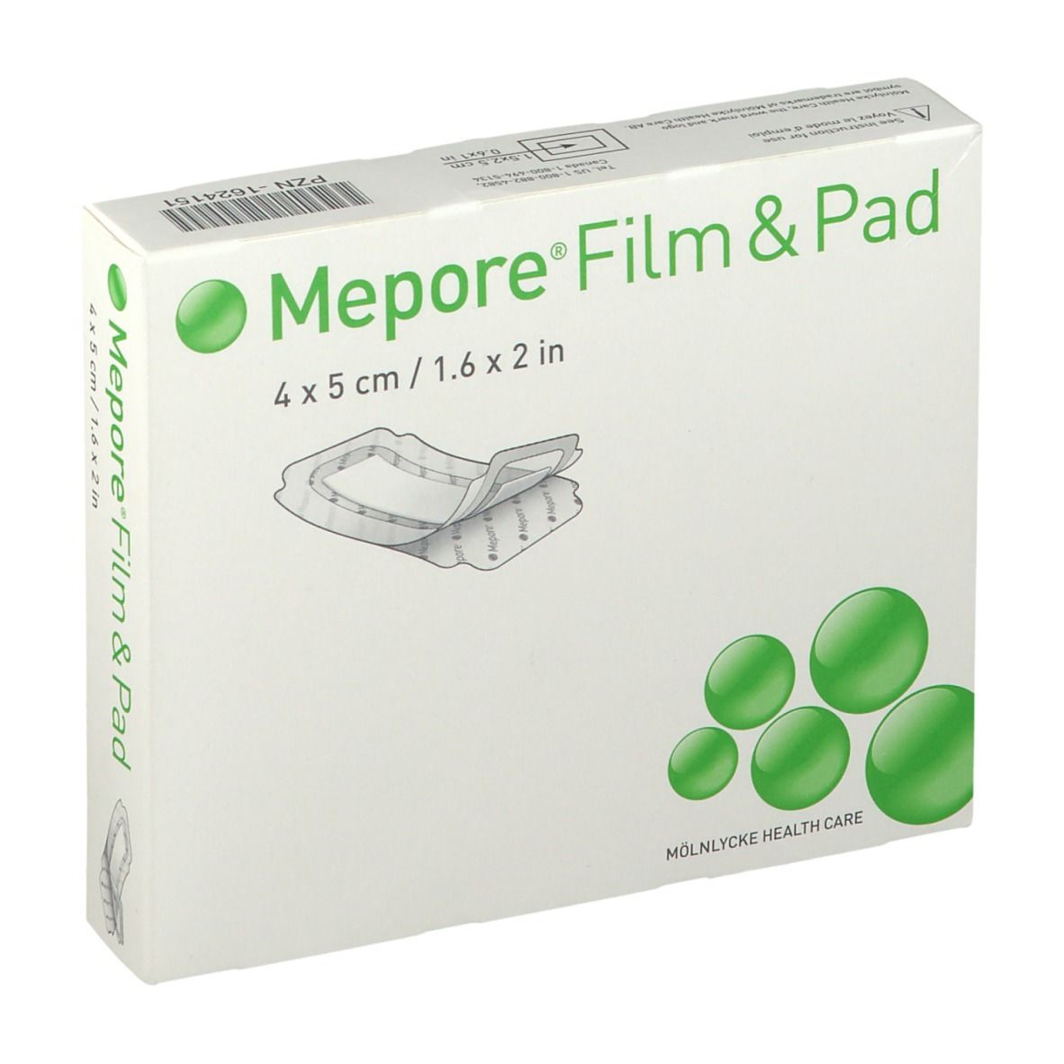 Mepore Film Pad 4x5 cm 5 St Kompressen