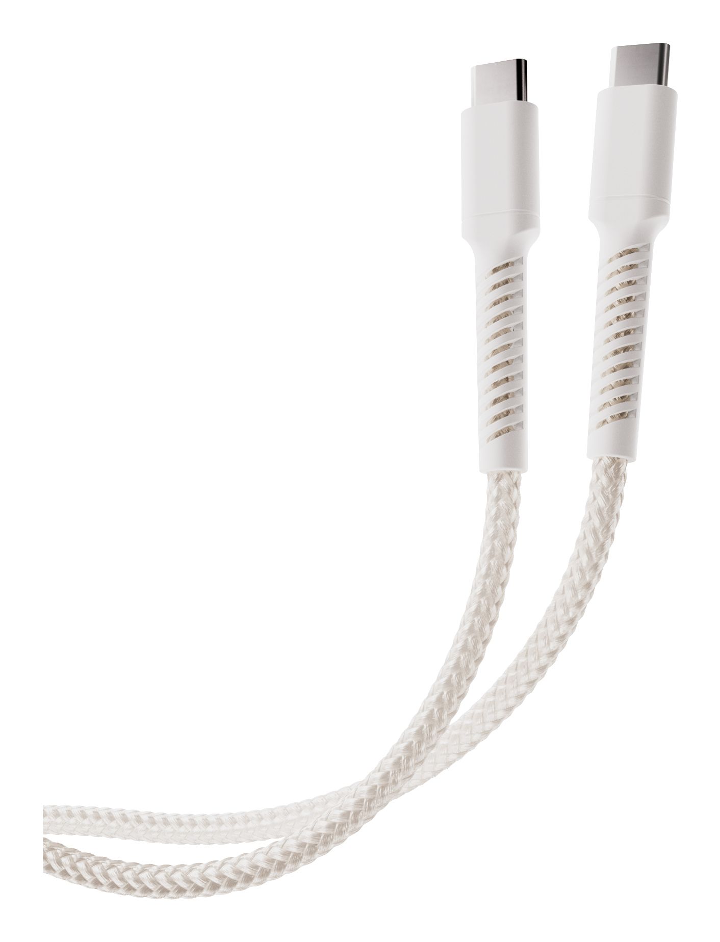 Vivanco Stecker USB C auf USB C bis 60 W 2,5 m 63641 (Weiß)