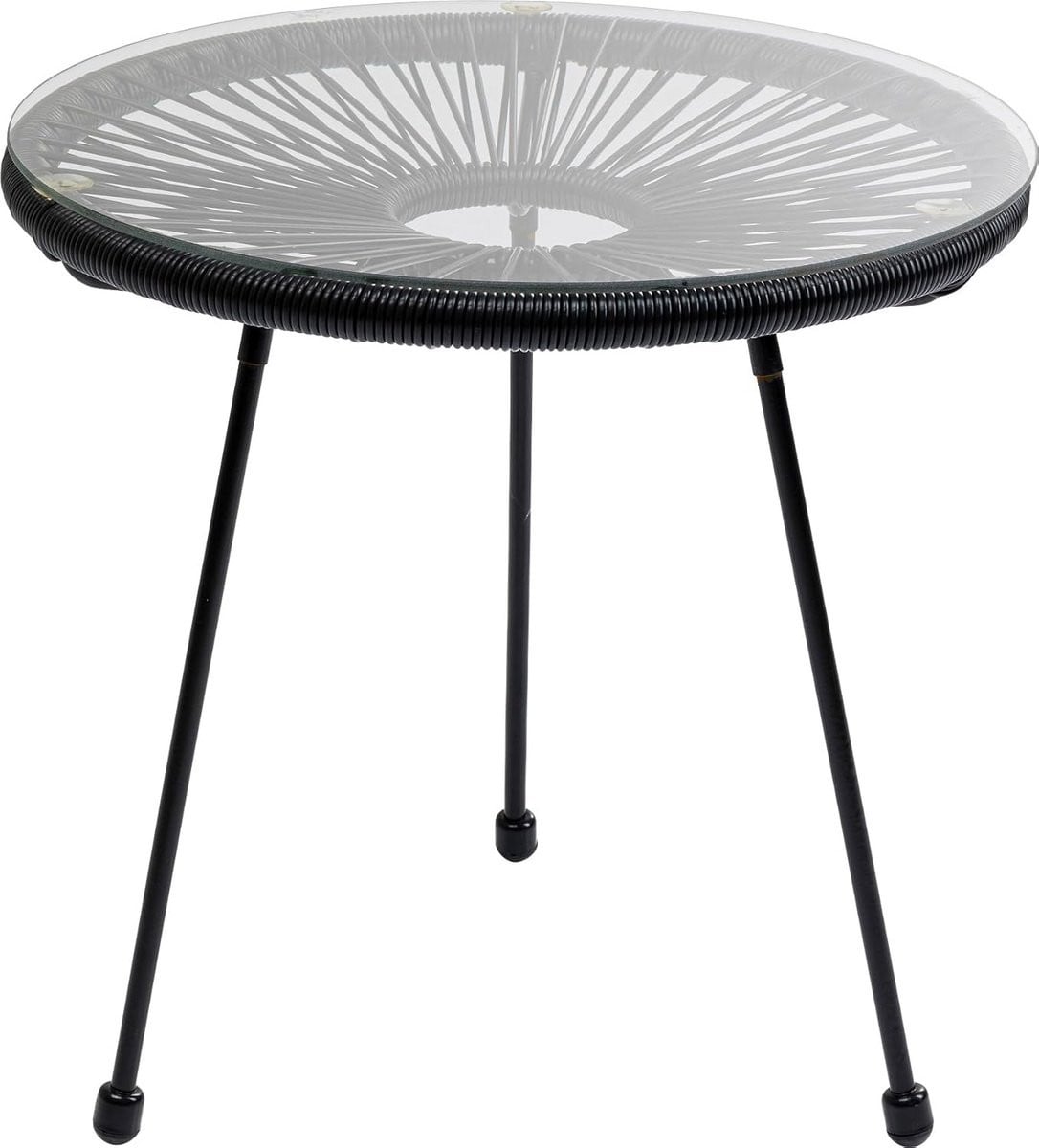 Stijlvolle Ronde Bijzettafel in Zwart Design