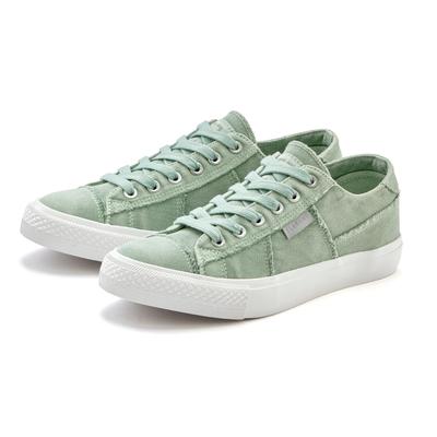 Sneaker ELBSAND "Schnürschuh, Stoffschuhe, Textilschuhe, Turnschuh, Freizeitschuh", Damen, Gr. 43, grün (mintgrün), Obermaterial: 100% Textilmaterial. Decksohle: 100% Textilmaterial. Futter: 100% Textilmaterial. Laufsohle: 100% Synthetik, unifarben,...