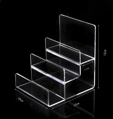 Uplift Treasures Clear Acrylic Tiered Display Shelf Organizer acrylic 3 layer