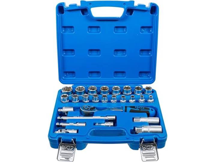 BGS 2227 Coffret de Douilles à profil ondulé 10 mm (3/8\ ) 26 pièces