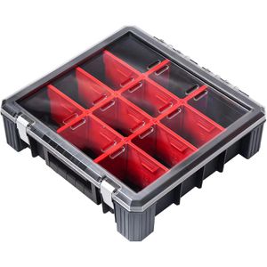 ADB Sortimentskasten Organizer HD 400 Flex, 15505, 40 x 11 x 38,9cm, Kunststoff, mit 12 Fächern