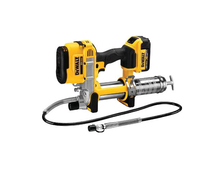 Heissklebepistole DEWALT 18 V DCGG571 , gelb (grau), Heissklebepistolen, Heissklebepistole