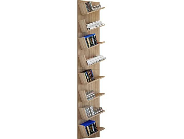 VCM Wandregal 33x16x180 cm 8 Fächer Holzwerkstoff Aufbewahrung
