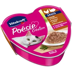 Vitakraft Katzenfutter Poesie Sauce, Huhn und Truthahn - 15 Schalen