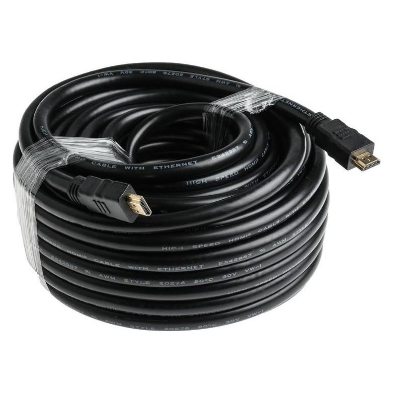 RS PRO HDMI-Kabel A HDMI Stecker B HDMI Stecker 4K max., 20m, Schwarz (20 m) (1828501)