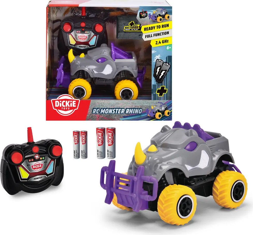 Dickie Go Action RC Monster Rhino afstandsbediende auto modelnummer 203752023