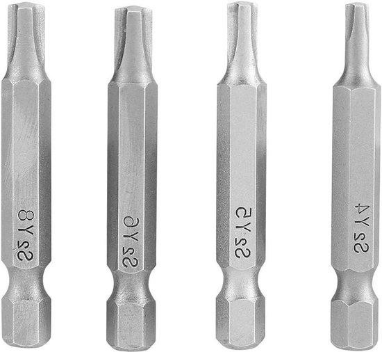 Allecto Plus Magnetische Schroevendraaierset, 4-delig, Zilver, Roestvrij staal