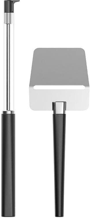 Käsemesser "Rosti Set Emma 2-teilig", silber (schwarz), Edelstahl, Kochmesser, Käsemesser, Vielseitiges Käseset für Hart- und Weichkäse mit ergonomischem Griff schwarz Einheitsgröße