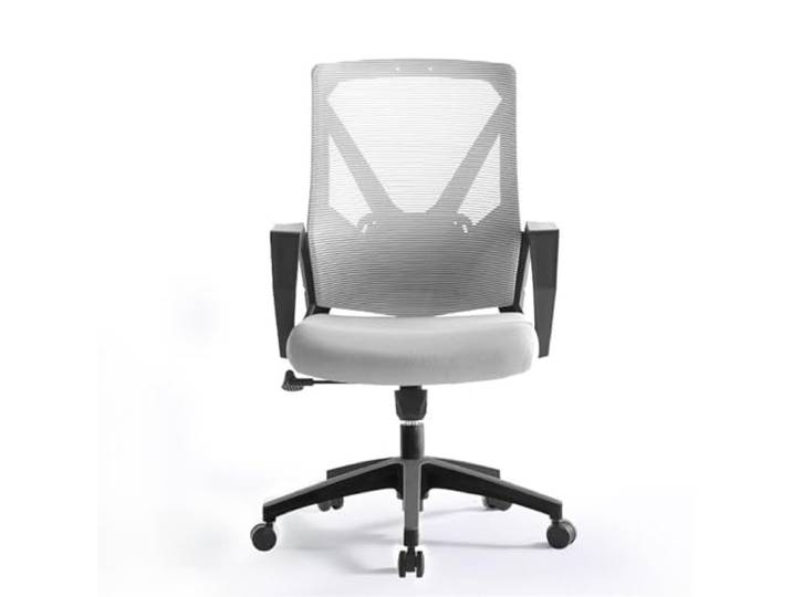 M4VJjuhEC Chaiselongue Drehbare Arbeitsstühle aus Netzstoff mit mittlerer Rückenlehne und Rollen(Grigio)