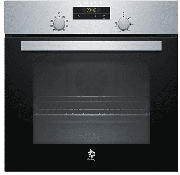 Horno - Balay 3HB2030X0, 66 L, Multifunción, 3300 W, Puerta abatible