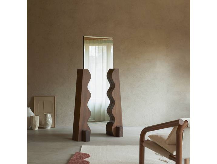 Standspiegel aus massivem Eichenholz 175x94,5 cm Opera - Natur