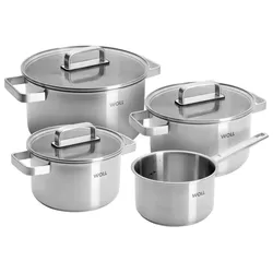 Woll Topfset 7-tlg. STEEL - B/H/T ca. 28.50x20.50x54.00