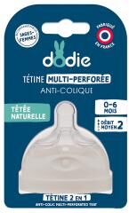 Dodie Tétine Multi-Perforée Anti-Colique D2 0-6M - Boîte 1 tétine