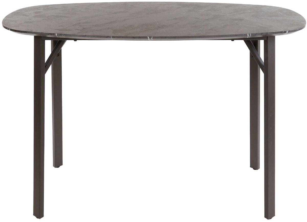 AnLi Style Bartafel Onyx Deens Ovaal 140 cm - 3D Melamine Graphite