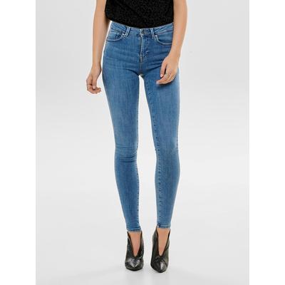 Skinny-fit-Jeans ONLY "ONLPOWER – Skinny-Jeans mit Push-up-Effekt und High Waist", Damen, Gr. L (40), Länge 30, blau (light blau denim), Denim/Jeans, Obermaterial: 92% Baumwolle, 6% Polyester, 2% Elasthan, skinny fit, Jeans, skinny fit, modisch,...