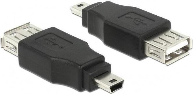 Delock USB Mini-stekker naar USB 2.0-A vrouwelijke adapter