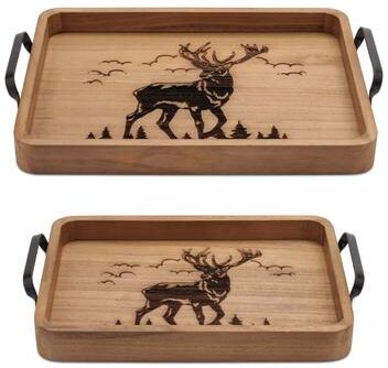 Woodland Deer Trays (Set of 2)