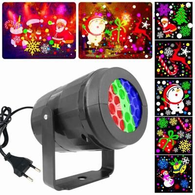 HomeDecorAndMore LLC Premium Christmas LED Snowflake Projector 16 Dynamic Patterns Premium Christmas LED Snowflake Projector 16 Dynamic Patterns