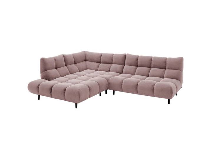 Pure Home Lifestyle Ecksofa, Altrosa, Holz, Buche, 3-Sitzer, Ottomane links, Eckteil, L-Form, 288x215 cm, erweiterbar, Typenauswahl, Stoffauswahl, planbar, Hocker erhältlich, Rücken echt, individuell planbar, Wohnzimmer, Sofas & Couches, Wohnlandschaften, Ecksofas
