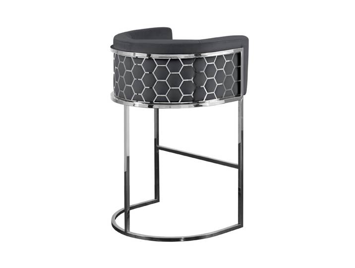 Alveare Thekenhocker - Silber - Smoke
