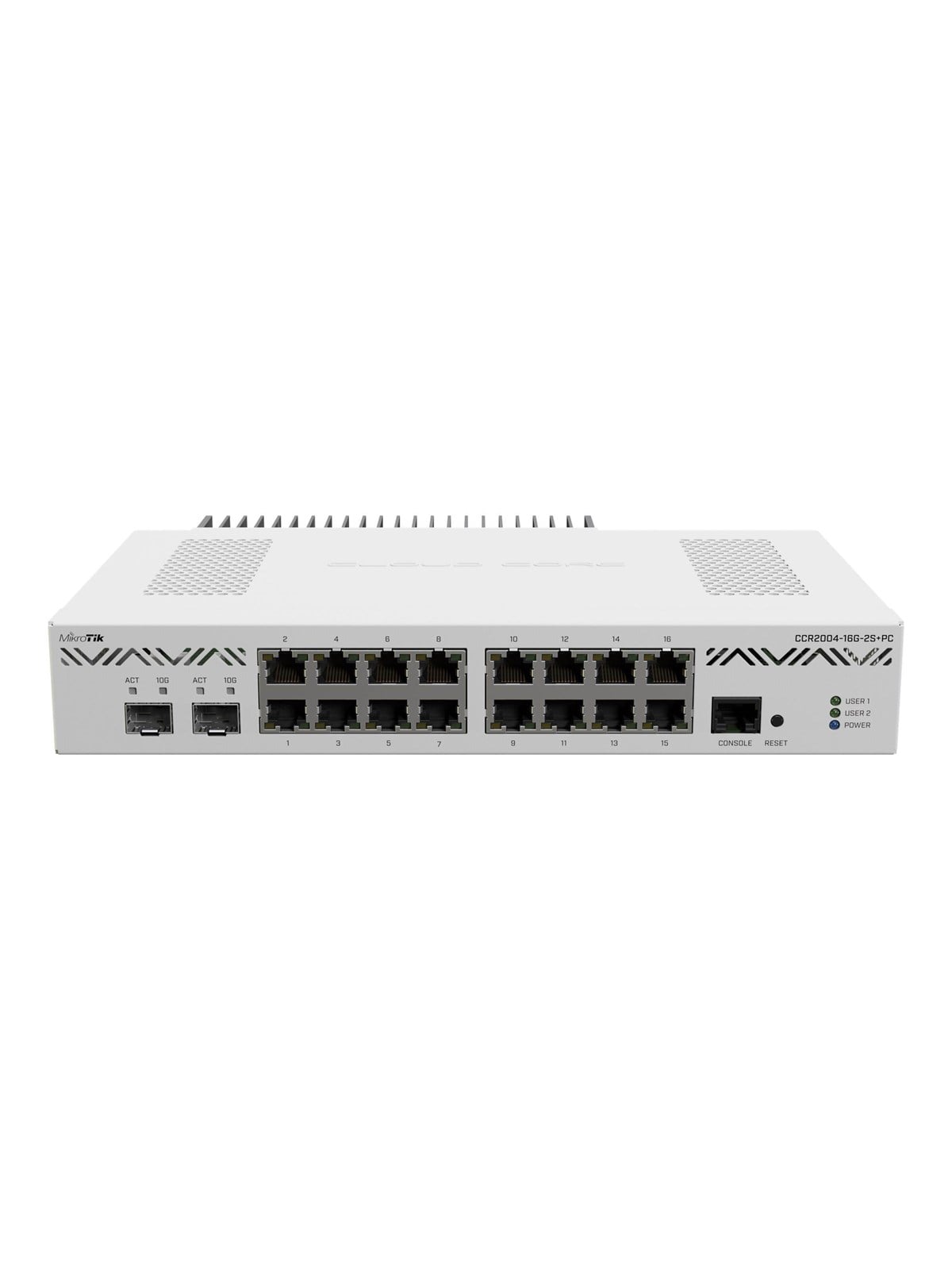 MikroTik Cloud Core Router CCR2004-16G-2S+PC - router - rack-mountable - Router