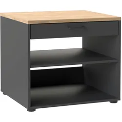 Tchibo - Waschmaschinenunterschrank »Solea« mit Wäschekorb-Auszug - 67x60x60cm - anthrazit -