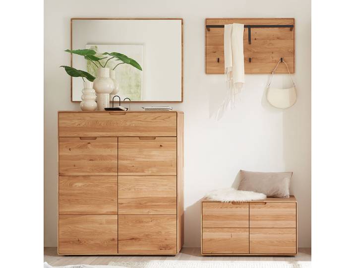 Garderobenset 4-teilig - Paneel 180 x 205 x 40cm Braun