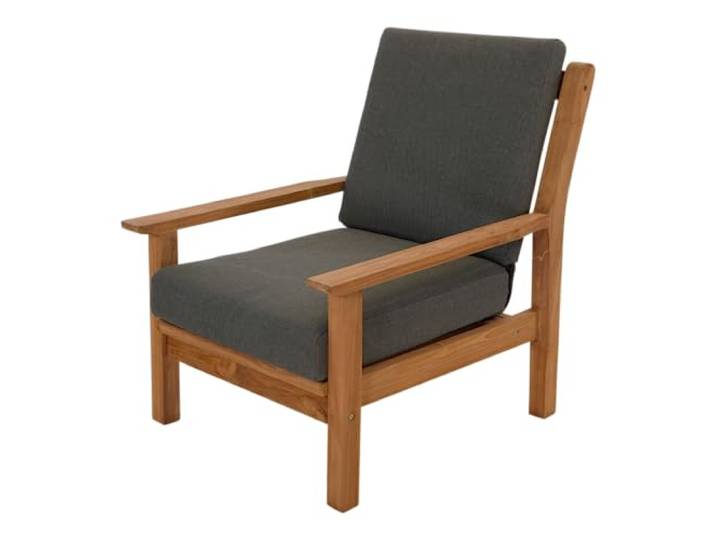 Loungestuhl Teak, inkl. Kissen