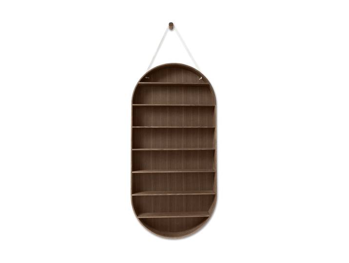 Ferm Living Oval Dorm Wandregal Smoked oak