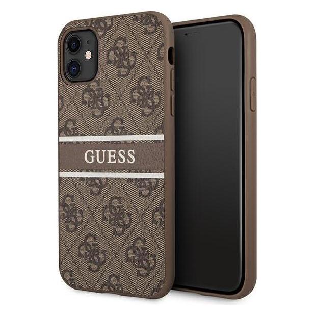 Guess Hard Cover 4G Printed Stripe (Apple iPhone 11) (GUHCN614GDBR)