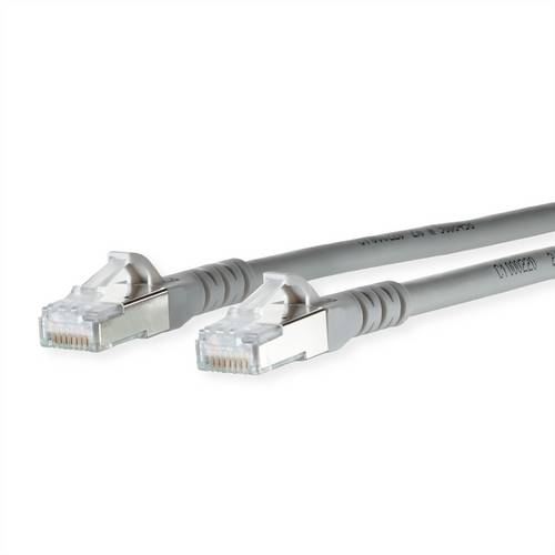 Metz Connect Patchkabel Cat.6A AWG 26, LSOH, grau, 4m