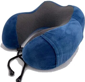Healfit Counter Soft Travel U Shaped Neck Pillow, Memory Foam Massage Pillow, Airplane Cervical Healthcare Bedding lake Blue