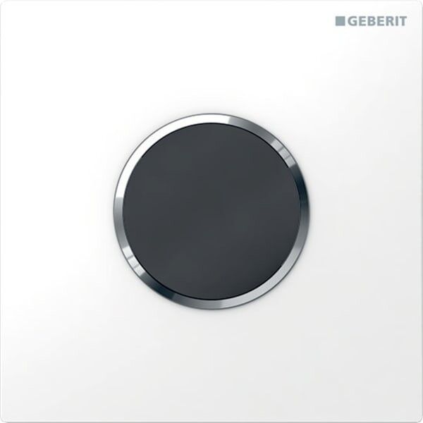 Geberit HyTronic Urinal-Steuerung Sigma10 weiß/verchromt Zink-Druckguss berührungslos Infrarot/Batte 116035KJ1