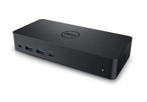 DELL D6000, Kabelgebunden, USB 3.2 Gen 1 (3.1 Gen 1) Type-C, 10,100,1000 Mbit/s, Schwarz, Kensington, LAN, Leistung