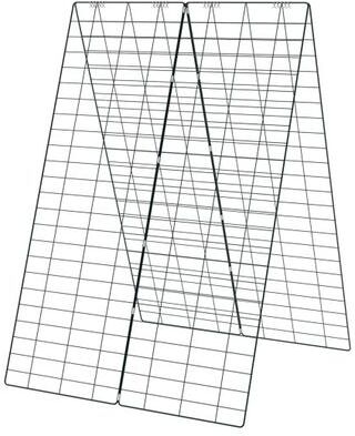 Costway 2 Pieces Foldable A-Frame Trellis Plant Supports with Twist Ties-Green